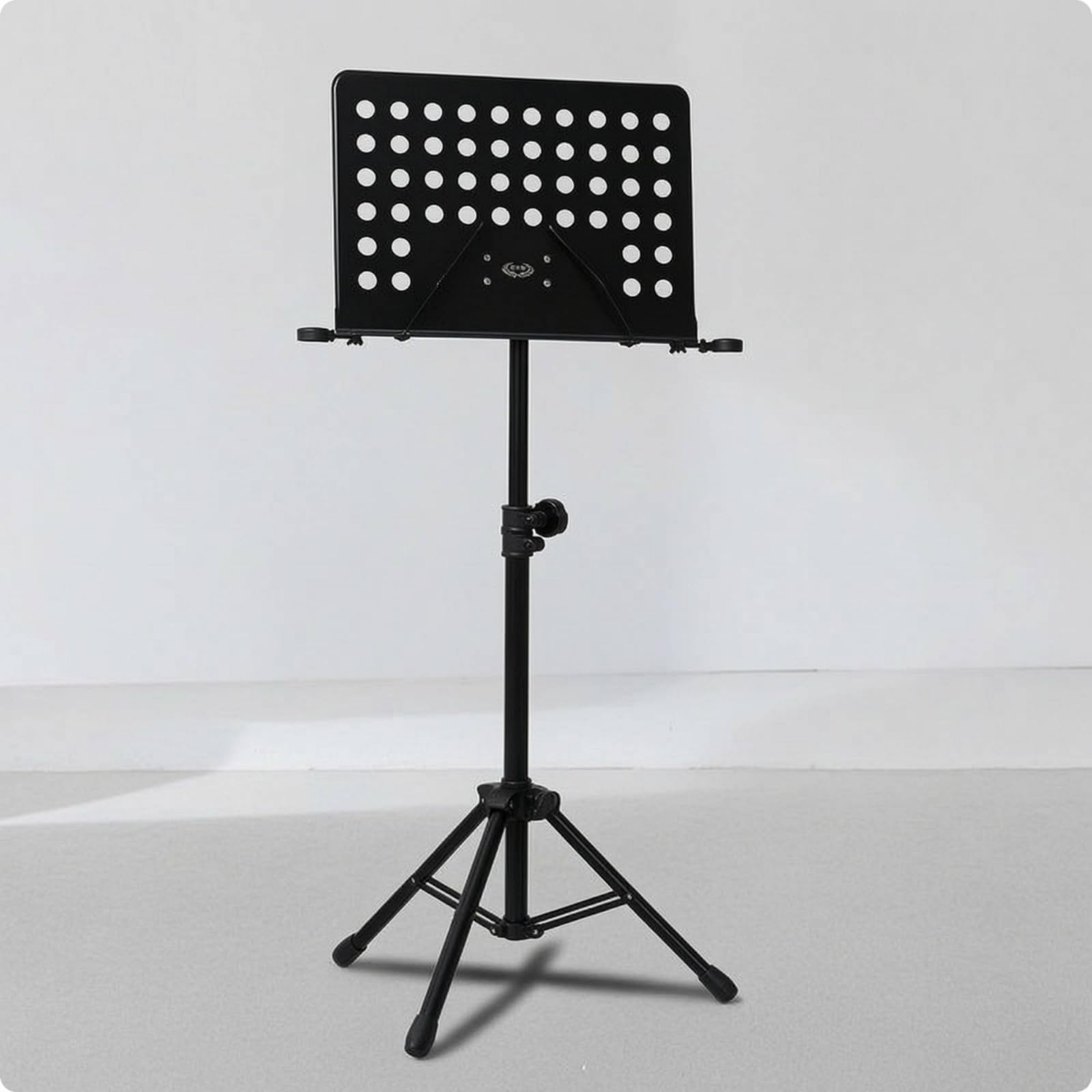 rockible Supporto per Spartiti Musicale a Treppiede Compatto Supporto Stabile Elegante per Musicisti, Professionale, Blu Menta Laccato