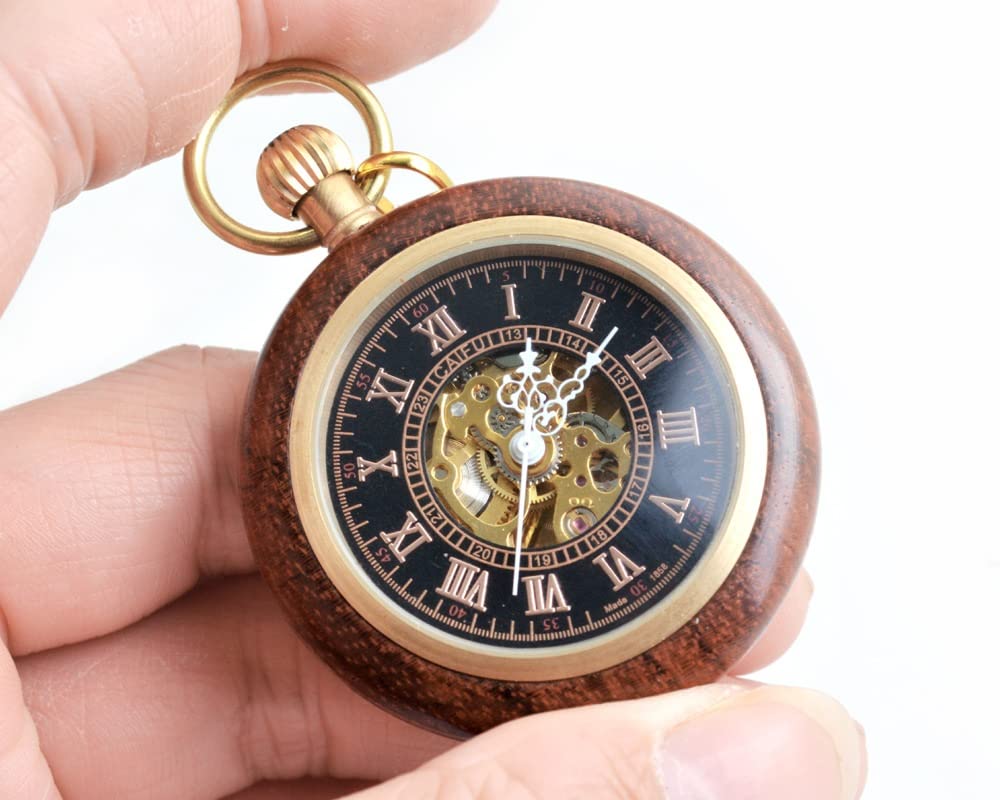 Orologio da Tasca Meccanico Romano d'Epoca con Catene for Regali di Compleanno