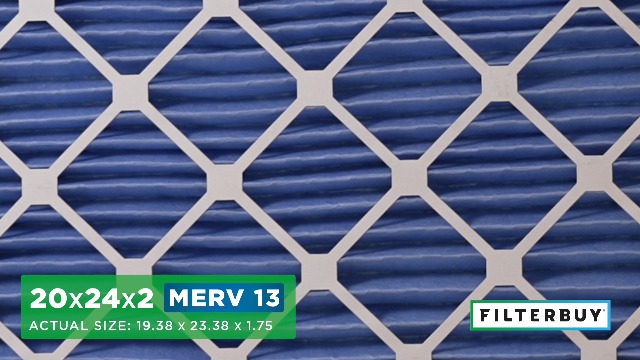 Image of Filterbuy 20x24x2 Air Filter MERV 13 Smoke & Allergy Defense (4-Pack)