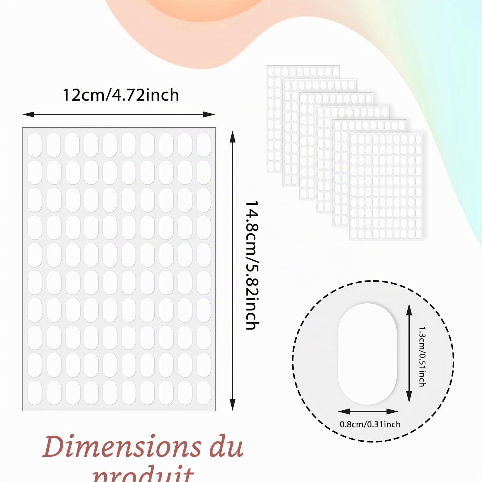 3600 supports acryliques d'ongle, support acrylique d'exercice d'ongle de gel de bricolage