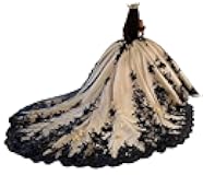 Floral Tulle Quinceanera Dresses Ball Gown with Black Appliques Off Shoulder Sweet 16 Dresses Beaded Party Gown