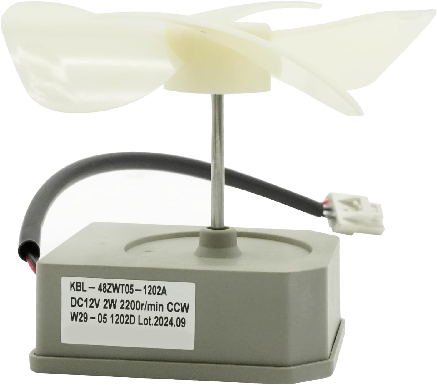 Saihisday KBL-48ZWT05-1202A DC12V 2200RPM Refrigerator Evaporator Fan Motor Assembly, Replacement for Frigidaire Magic Chef Omar, Replaces 5304518492 3059900004