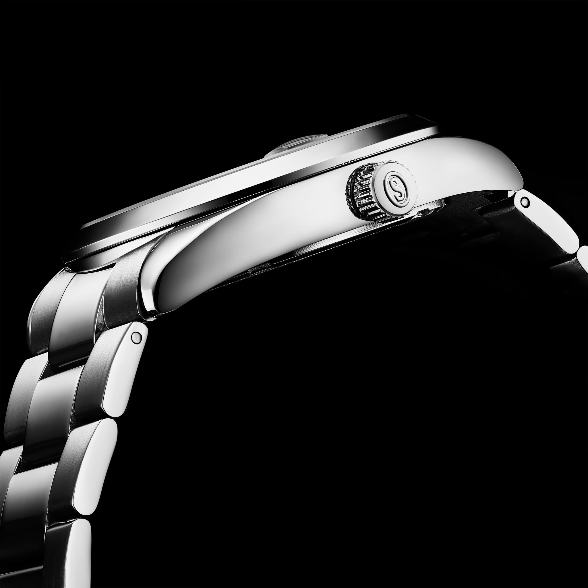 Stuhrling Original Datemaster Quartz Men’s Watch – Japanese Quartz Movement, Stainless Steel Band, Sunray Dial, Luminous Hands, Date Window, 100M Water Resistant