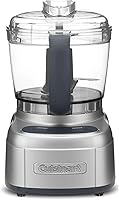Cuisinart ECH-4SV Elemental 4-Cup Chopper Grinder, Silver - SmartPower BladeLock for Chop, Grind, Puree