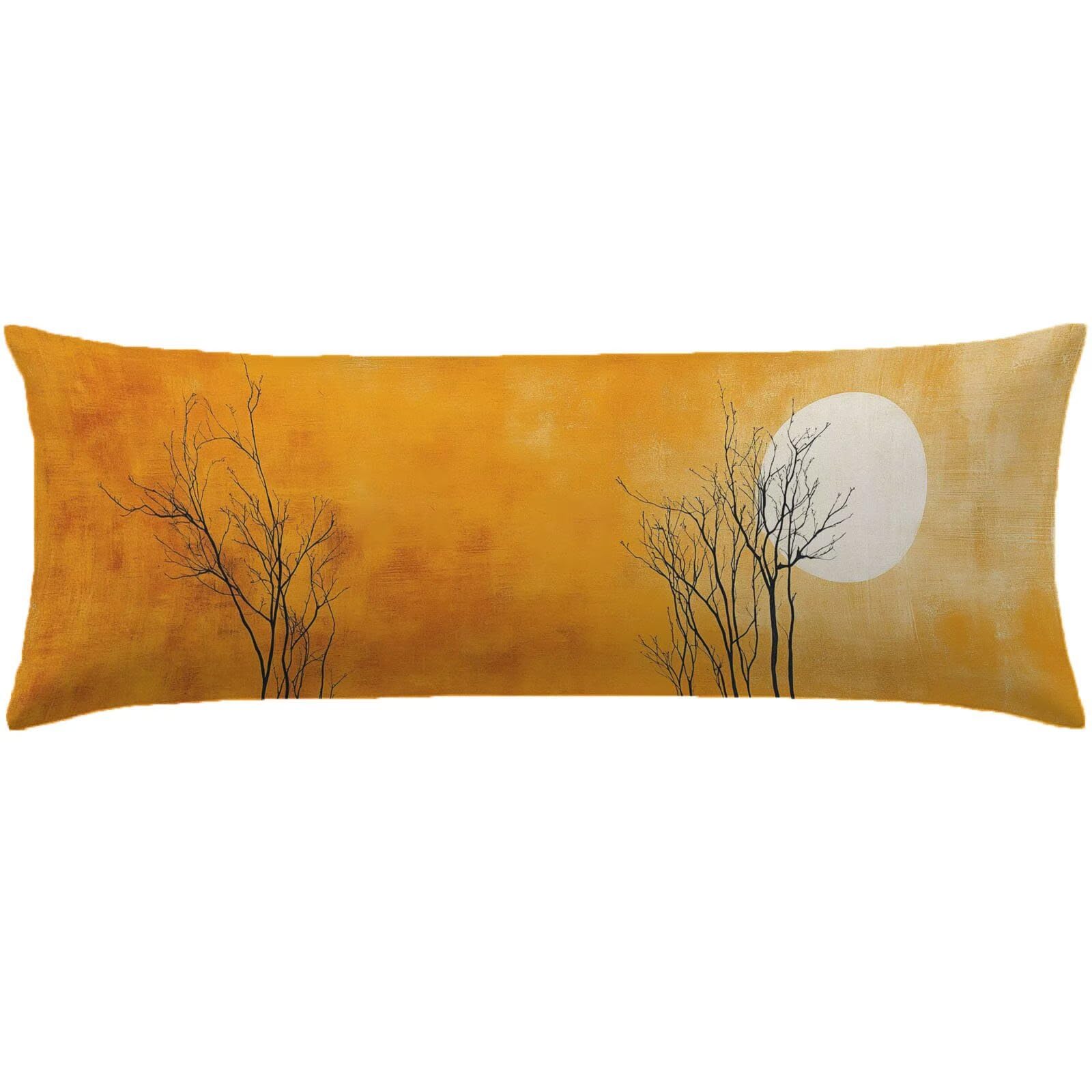 Poszewka na poduszkę 60 x 180 cm kolor pomarańczowy czarna poszewka na wałek 180 cm miękka aksamitna poszewka na poduszkę, boczna długa poduszka ciążowa do dekoracji domu salon sypialnia łóżko w0-727