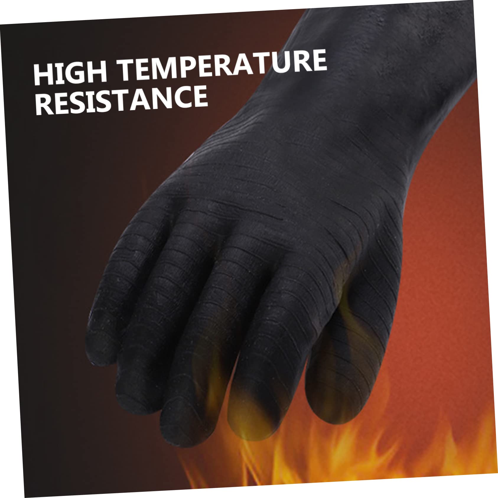 Guanti Termoresistenti Nero 1 Paio in Neoprene per Cucina e Fornello | Lavabili in Lavatrice, Resistenza al Taglio e Antiscivolo, Adatti a Impieghi Domestici