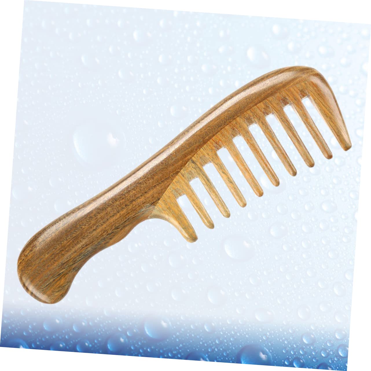 Peine De Masaje De Dientes Anchos Peine De Madera De Sándalo Natural Dientes Anchos y Para Peinar El Cabello