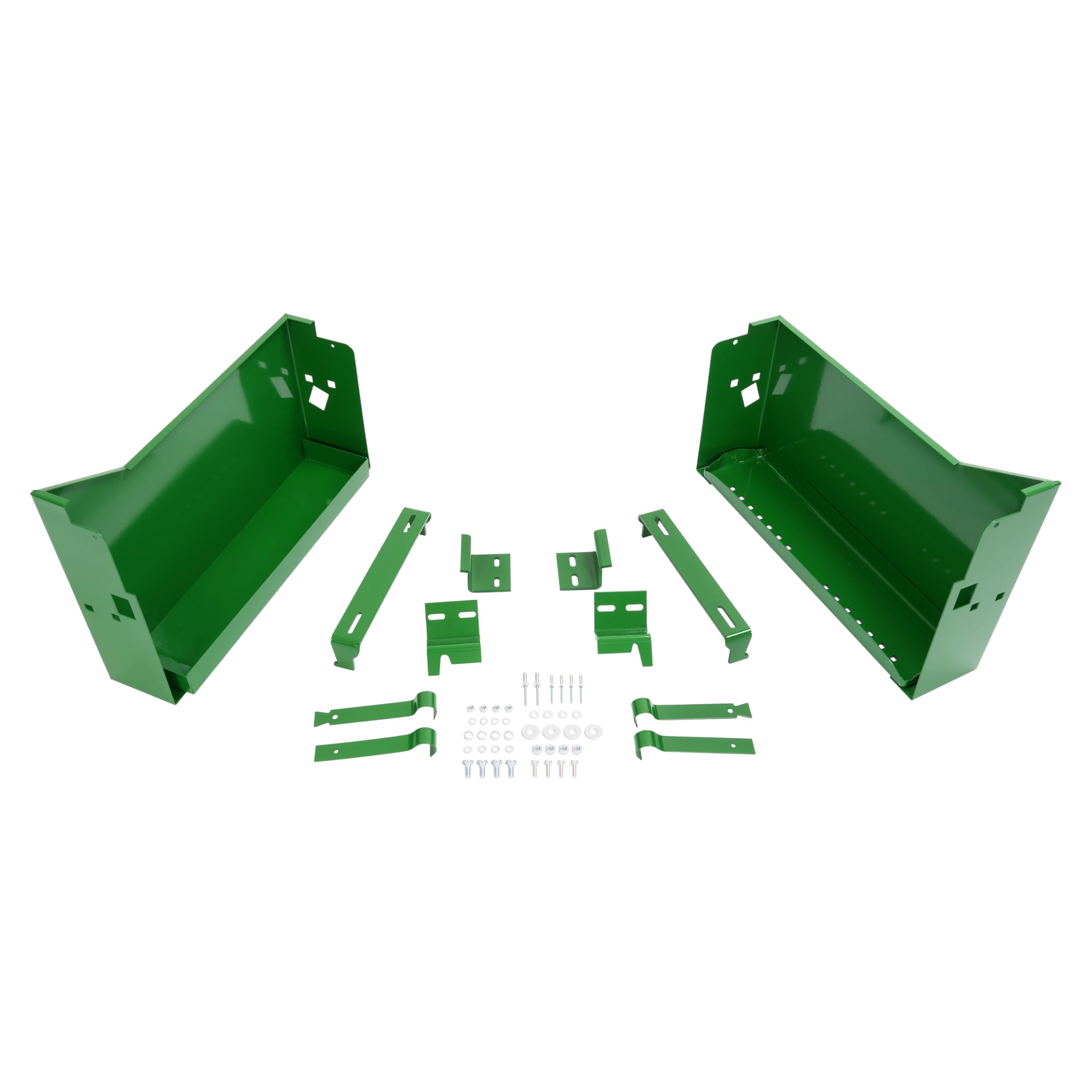 HECASA Right & Left Hand Battery Box Compatible with John Deere 2510 2520 3010 3020 4000 4010 4020 4320 4520 4620 Replacement for AR26618 AR26617 AR34189 AR40210 AR40673 AR40674 AR43141 w/Bracket