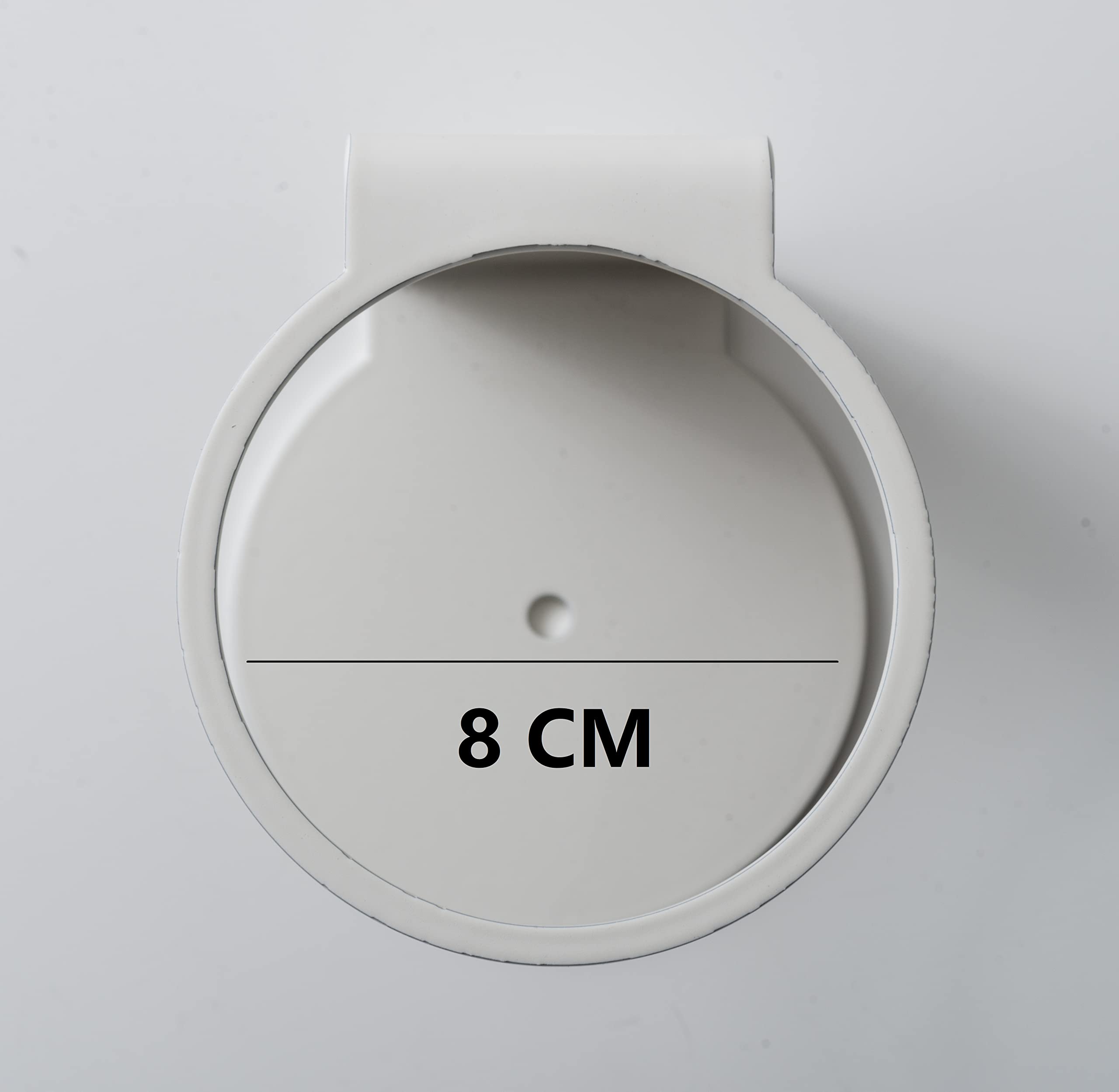IPEA Porta Flacone da Parete in Ferro – Portaflacone da Muro per Dispenser di Gel Igienizzante, Sapone, Bottiglie – Per Casa, Negozio, Hotel, Azienda – Bianco – Altezza 90 mm, BSFLAB