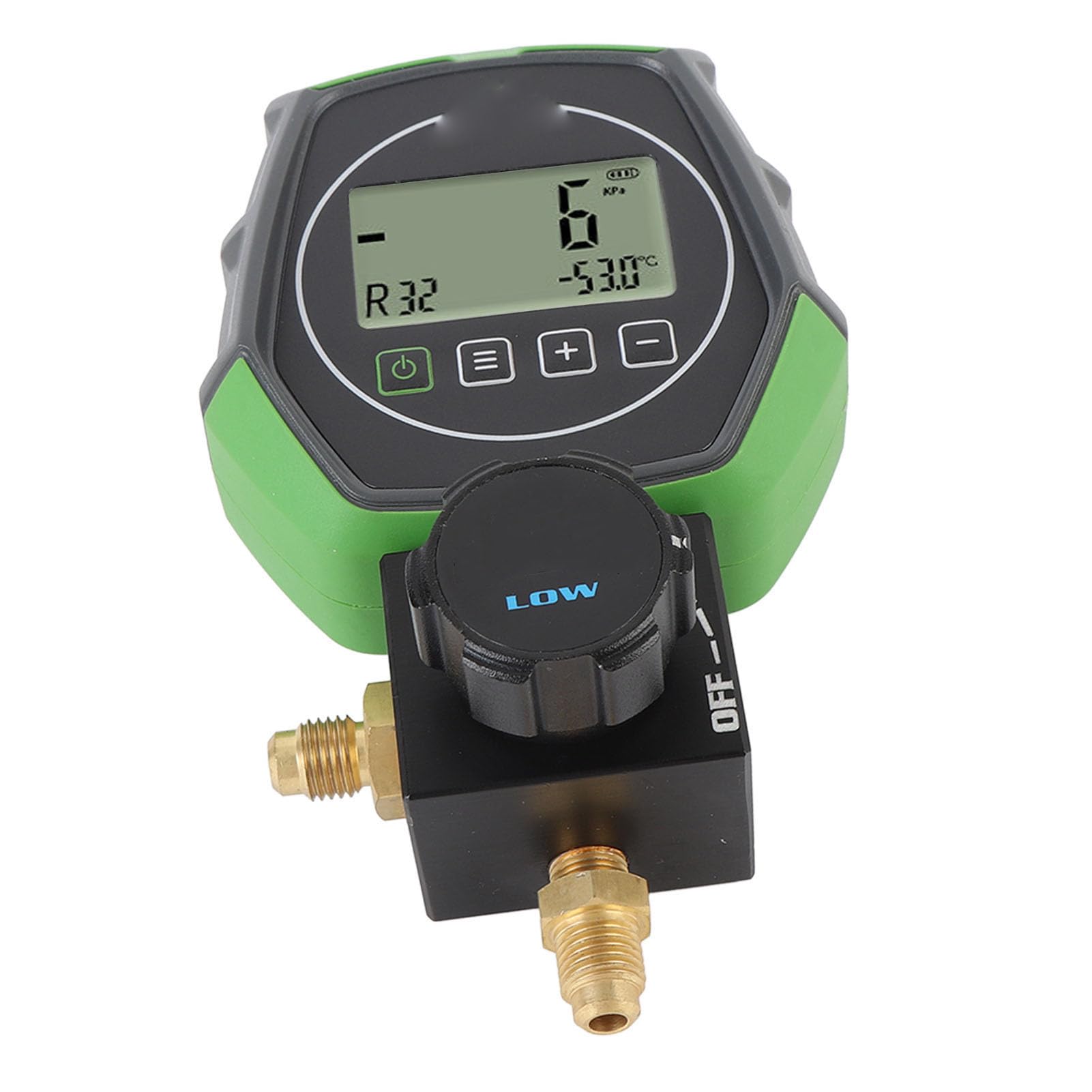 Cryfokt Digitales HVAC-Messgerät, Präziser Vakuum-Druckverteilertester für AC-Fluoridierung 6000 KPa, Einfache Wartung, für Wartungspersonal