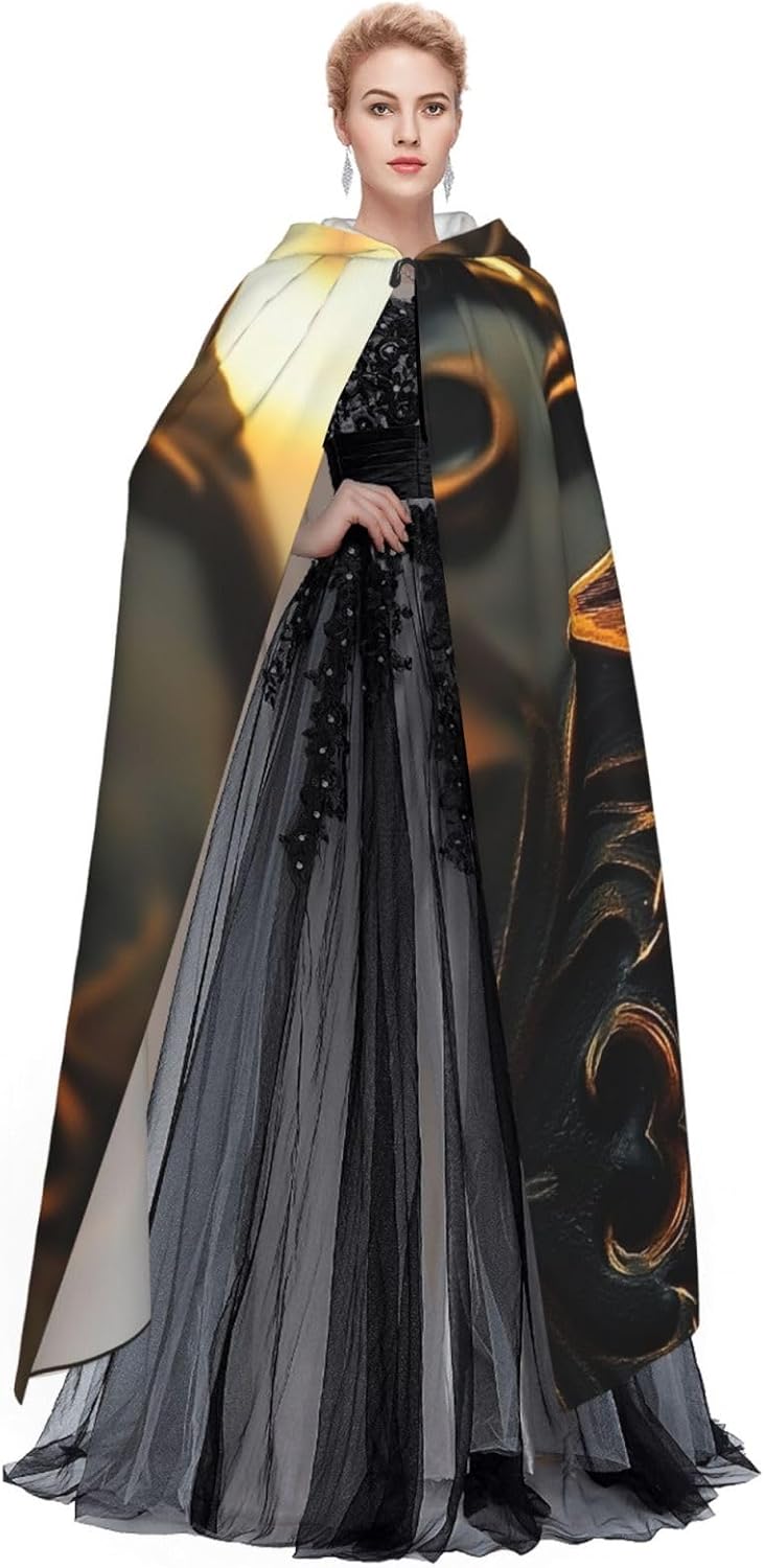 Rusty metal and sunflowers Unique Darkness Poncho Shawl - Customizable Wearable Blanket for Women, Perfect Halloween Costume Accessory, Knight, Akatsuki, and More