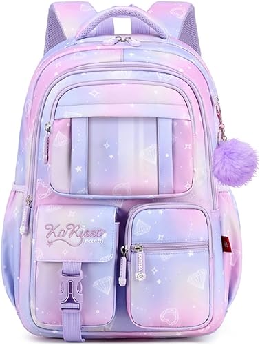 mygreen Mochila Kawaii para niñas, para la escuela, linda mochila con múltiples bolsillos, mochila de moda para escuela primaria, primaria,