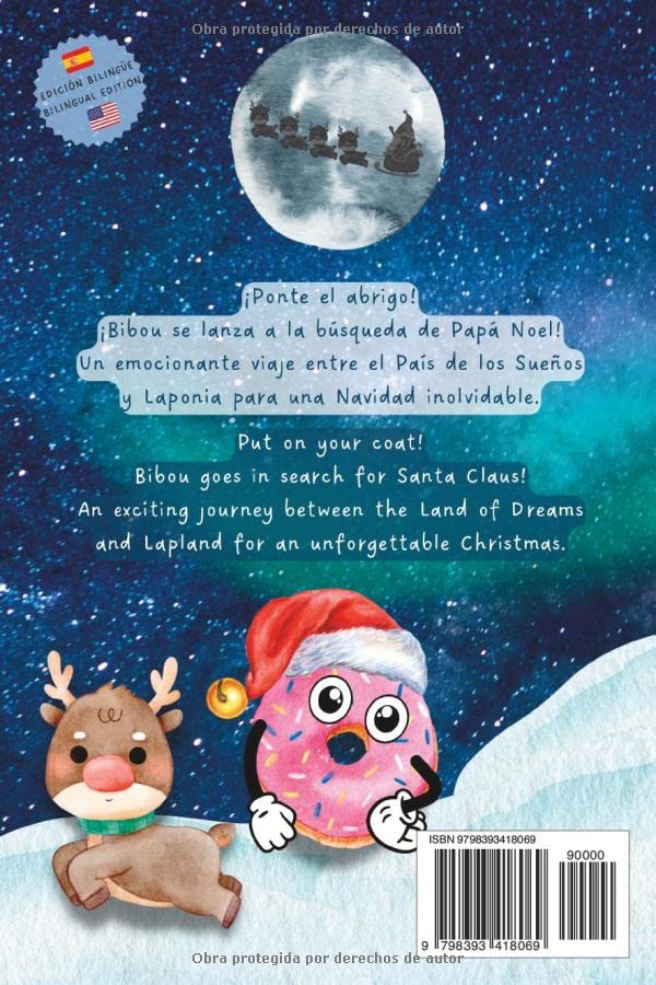 Miniatura 2 de Bibou y la Navidad loca - Bibou's Crazy Christmas Español-Inglés - Spanish-English Libro ilustrado educativo bilingüe para niños - Bilingual ...
