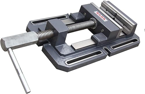 Miniatura 2 de KAKA INDUSTRIAL TSL-200, tornillo de prensa de taladro de 8 pulgadas, tornillo de prensa de taladro de fresado de metal de perfil bajo