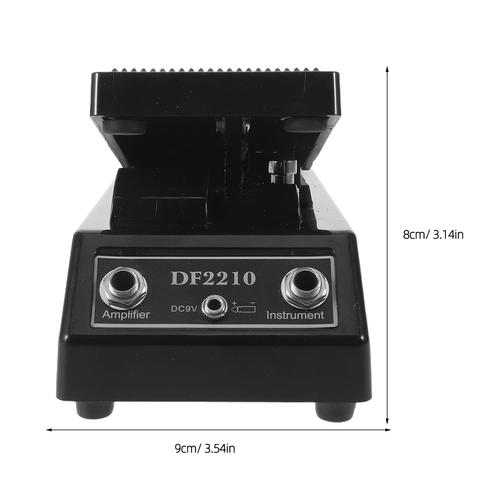 MAGICLULU Pedale Effetto Wah Compatto per Chitarra Elettrica con True Bypass, Leggero in Metallo e Plastica, per Festival Musicali e Concerti