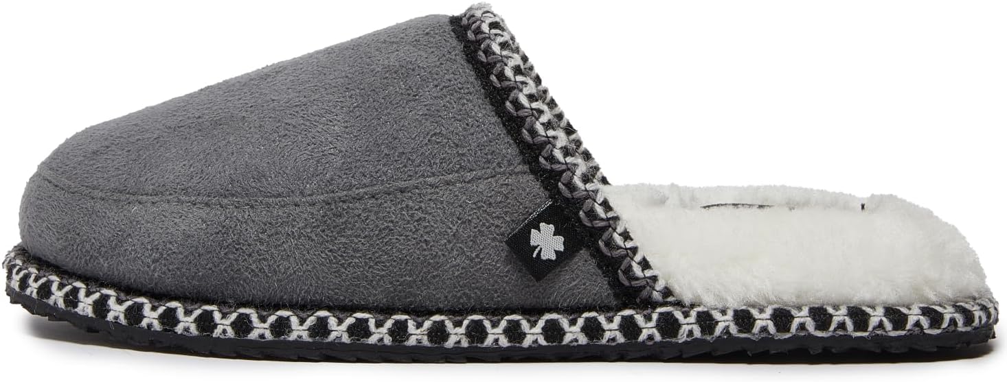 Lucky Brand Micro-Suede Memory Foam Boys Slippers - Closed Toe Plush Lined House Shoes/Kids Slippers - Image 3