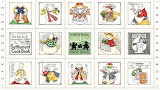 Riley Blake Snow Sweet Christmas Cooks Medium Patch Panel by J Wecker Frisch, Perfect