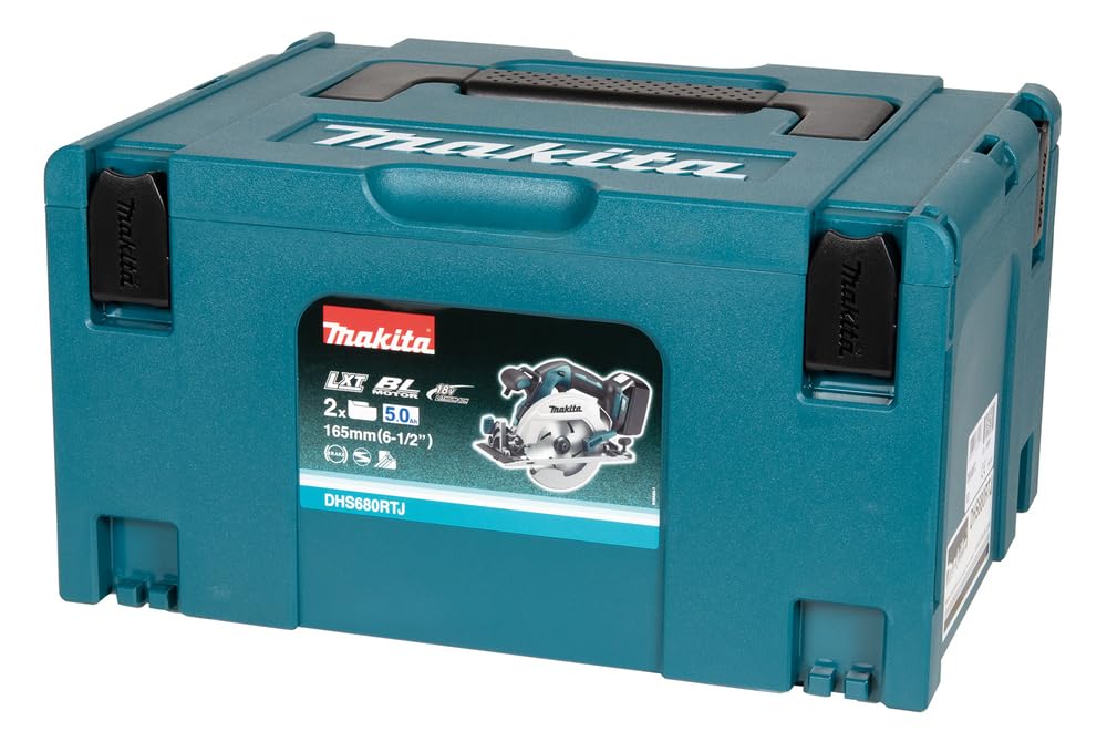Makita DHS680RTJ Akku-Handkreissäge 57 mm 18 V / 5,0 Ah, 2 Akkus + Ladegerät im MAKPAC