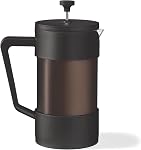 Starfrit Gourmet French Press Coffee Maker - 12 oz (350 ml) – 4 Minute Brew - Borosilicate Glass - Stainless Steel Filter – Perfect for Coffee and Tea – Black