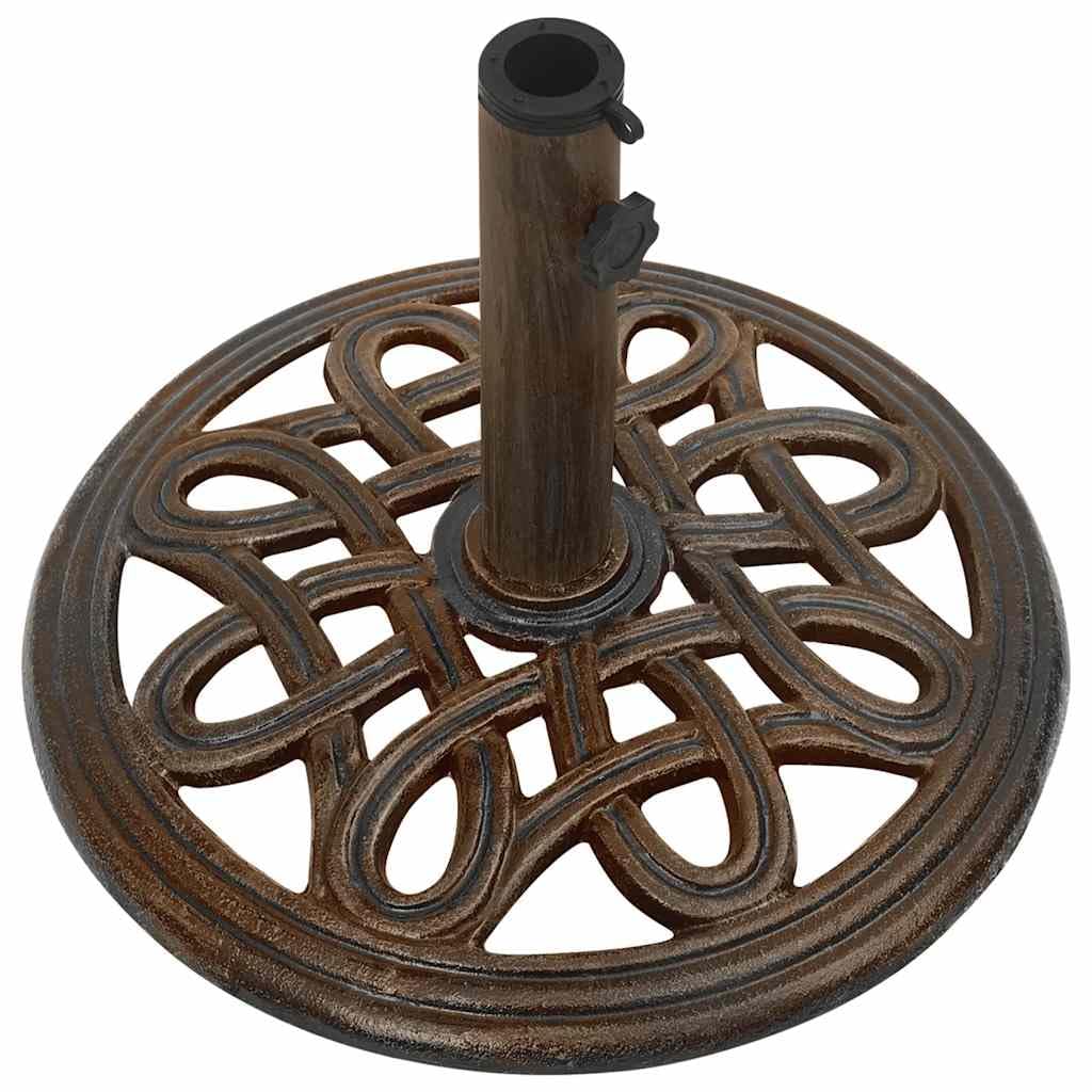 Generico Base per Ombrellone Bronzo 40x40x32 cm in Ghisa