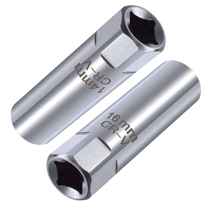 Buy OSOF 14mm & 16mm Spark Plug Socket Thin Wall 12Point Removal Tool