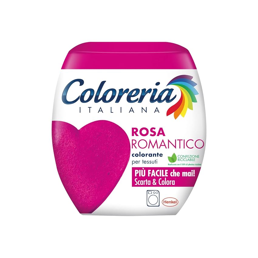 Coloreria Italiana Grey Colorante Tessuti E Vestiti In Lavatrice, Rosa Romantico, 1 Confezione