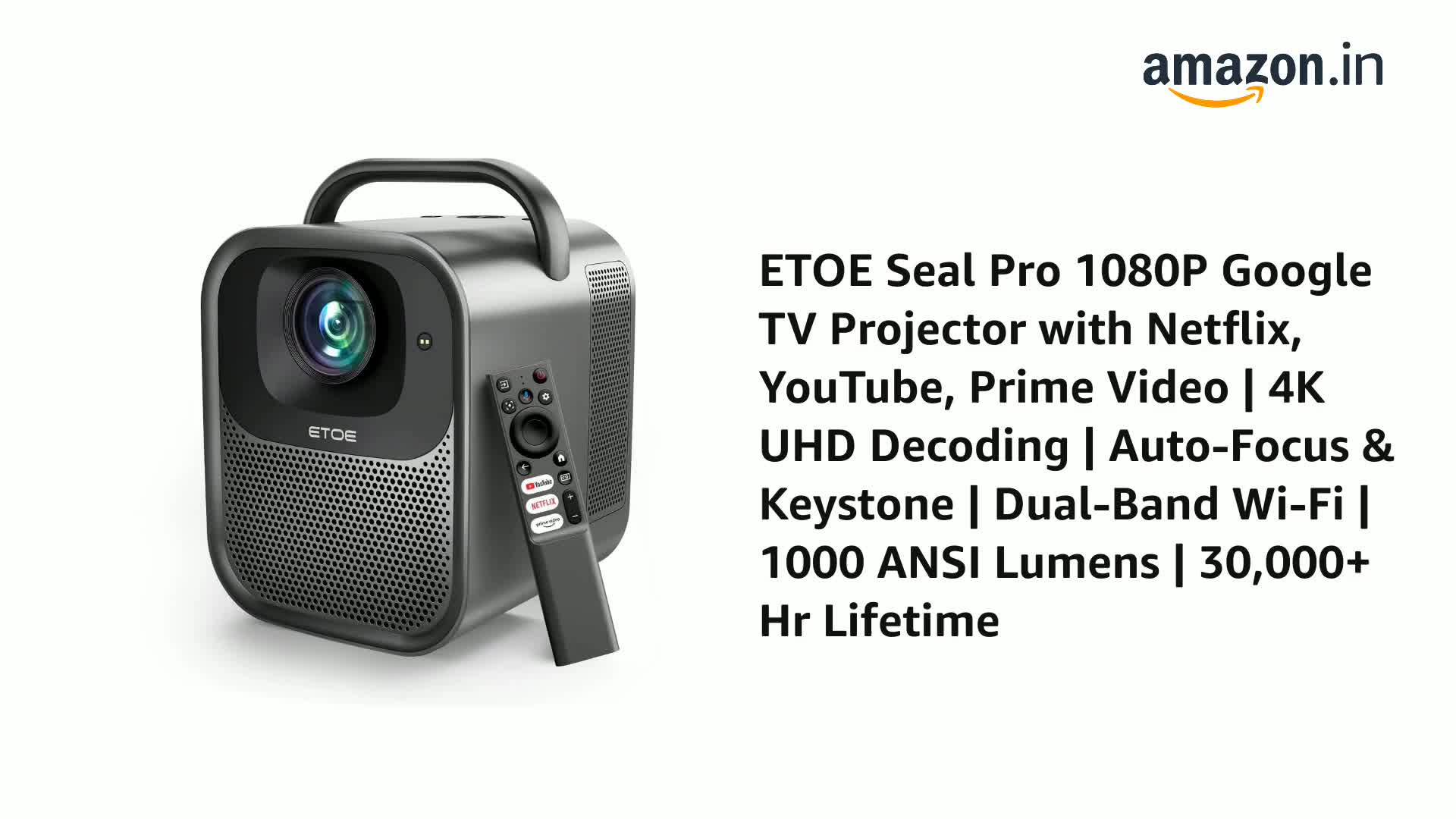 ETOE SEAL PRO プロジェクター 1000 ANSI 4K対応 新製品】ETOE