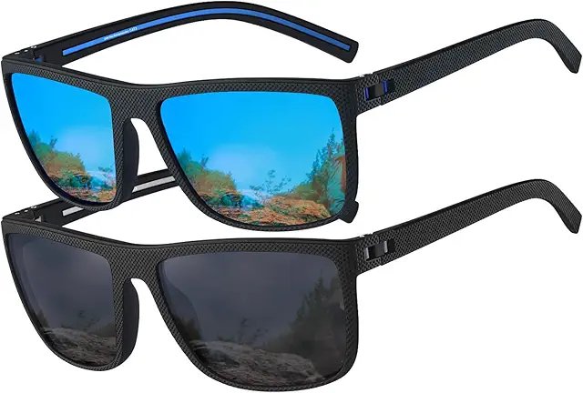 Retro TR90 Polarized Sunglasses for Men & Women - UV400 Protection