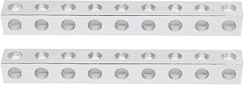 Miniatura 3 de Pieza de estructura robótica, ligero robótico cuadrado de aluminio 2pcs 0.315x0.315x2.835 in con 9 agujeros para la base estructural del robot para