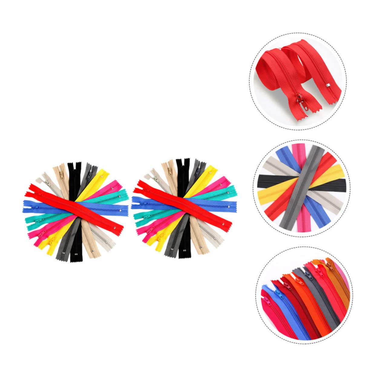 Artibetter 100pezzi Cerniere in Nylon Per Cucire Cerniere Spirale in Nylon Per Lavori Di Cucito Su Misura Colorate in Per Abbigliamento Valigie Borse e Stivali