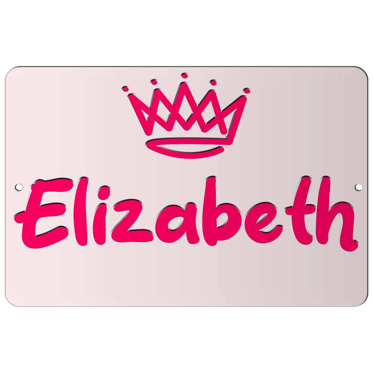 Makoroni - Elizabeth Girl Female Name 8x12 inc Aluminum Decorative Wall Street Sign
