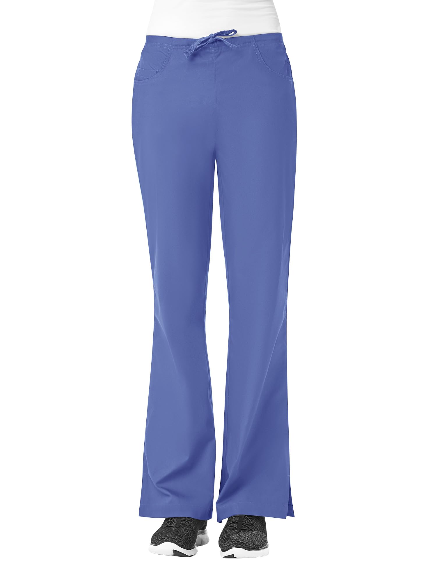Maevn Women's Core Classic Flare Pants(Ceil Blue, Large Tall)