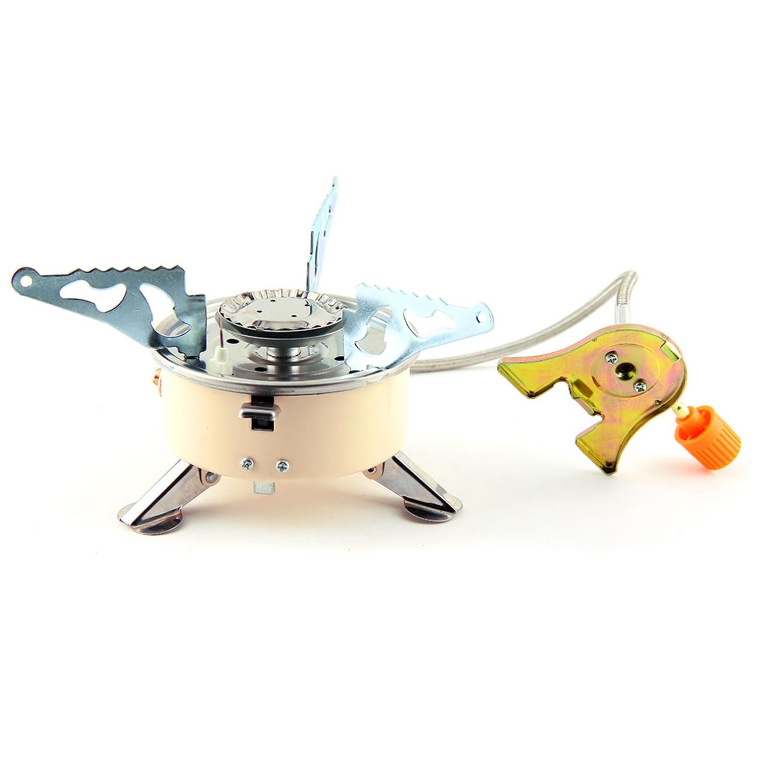 Amazon Brand - Symactive Portable Camping Gas Stove for Camping Hiking and Picnic Foldable Mini Butane Burner with Storage Bag (Pack of 1) (B0CVMY6SYN) Amazon Price History, Amazon Price Tracker