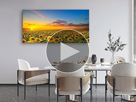 置物 Sunset Aglow Amazon.com: DBLAKI DB2962 Sunflower Wall Art Flower Wall Art