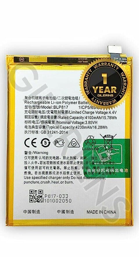 Image of Original BLP817 Battery for Oppo A15 / A3s Battery with 1 Year Warranty *** (A0317)