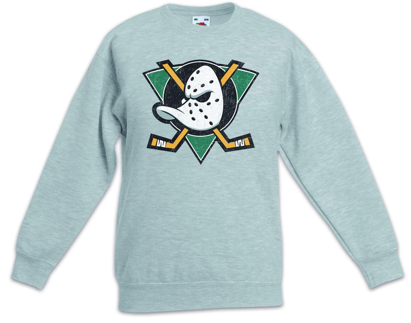 Urban Backwoods Boys Grey Ducks Hockey Kids Children Girls Sweatshirt Pullover Size 8 Years