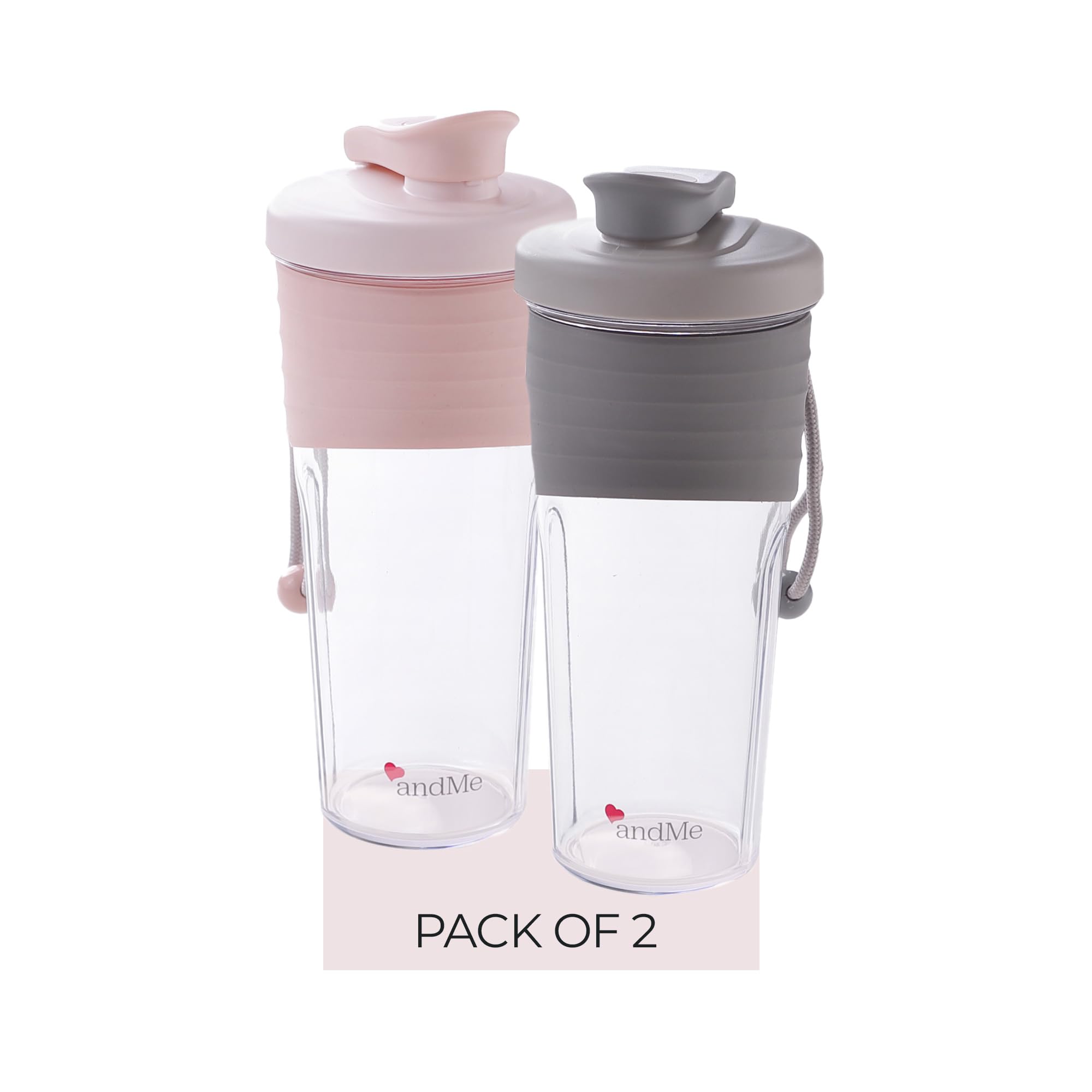 & ME andMe Protein shaker bottle, Gym shaker bottle for protein shake, Workout Sipper bottles 700ml each(Pink & Grey combo) (B0CHJV5JZP) Amazon Price History, Amazon Price Tracker