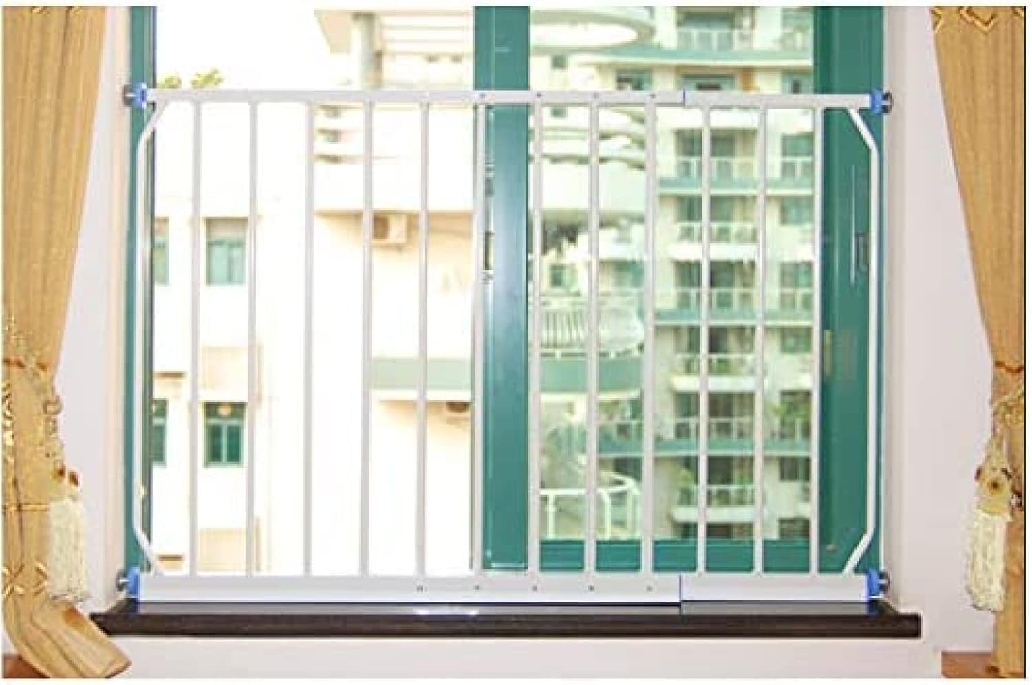 Rejillas de seguridad para ventanas, protectores de seguridad para niños, barras de acero montadas a presión, no requiere agujeros, se adapta a 160-230 cm, mayor seguridad en el hogar para niños y