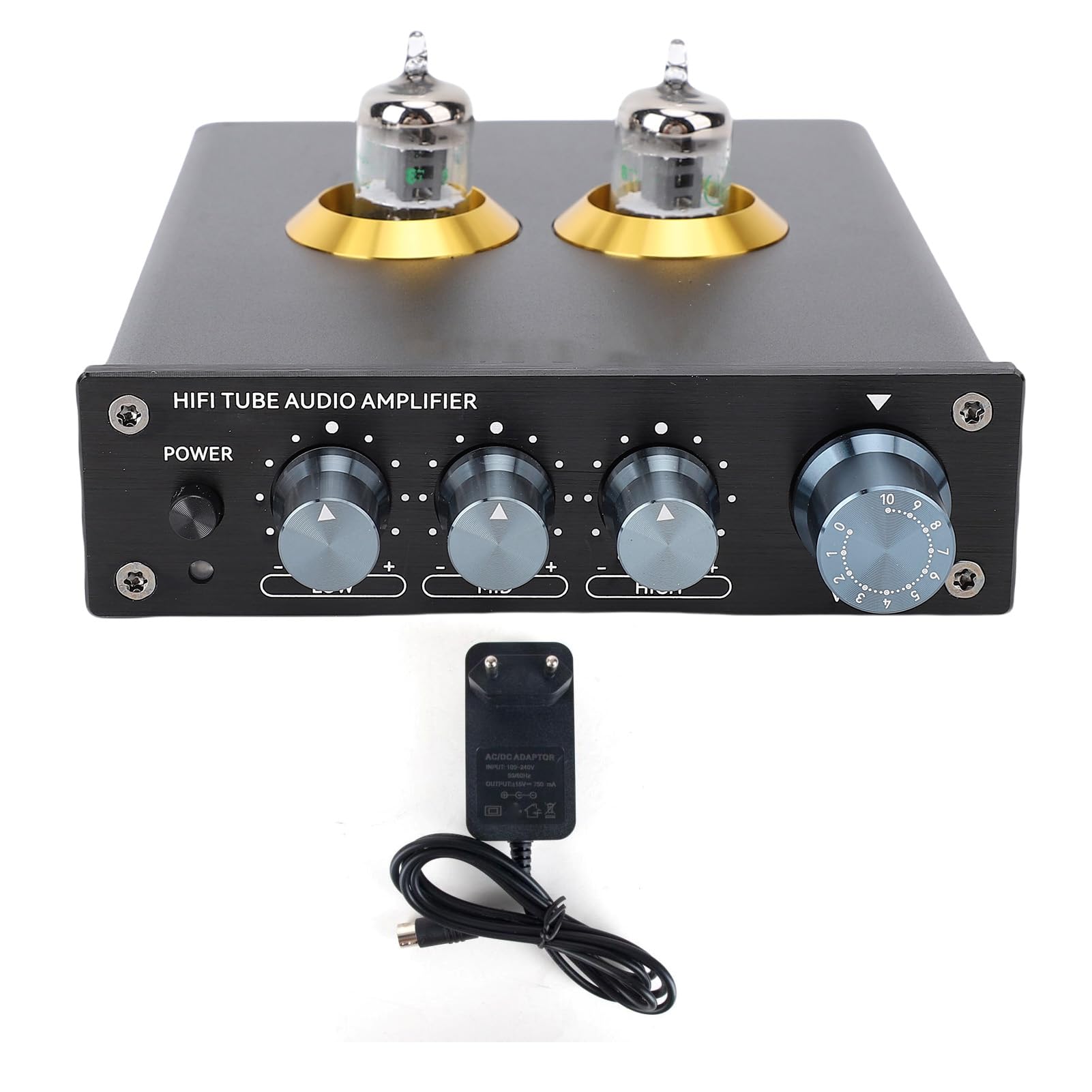 Generic Amplificatore di Potenza Audiofilo di Alta qualità a Tubo a Vuoto HIFI per Stereo Domestico, Segnale Stabile per Audiofili e Appassionati di Musica (Spina europea)