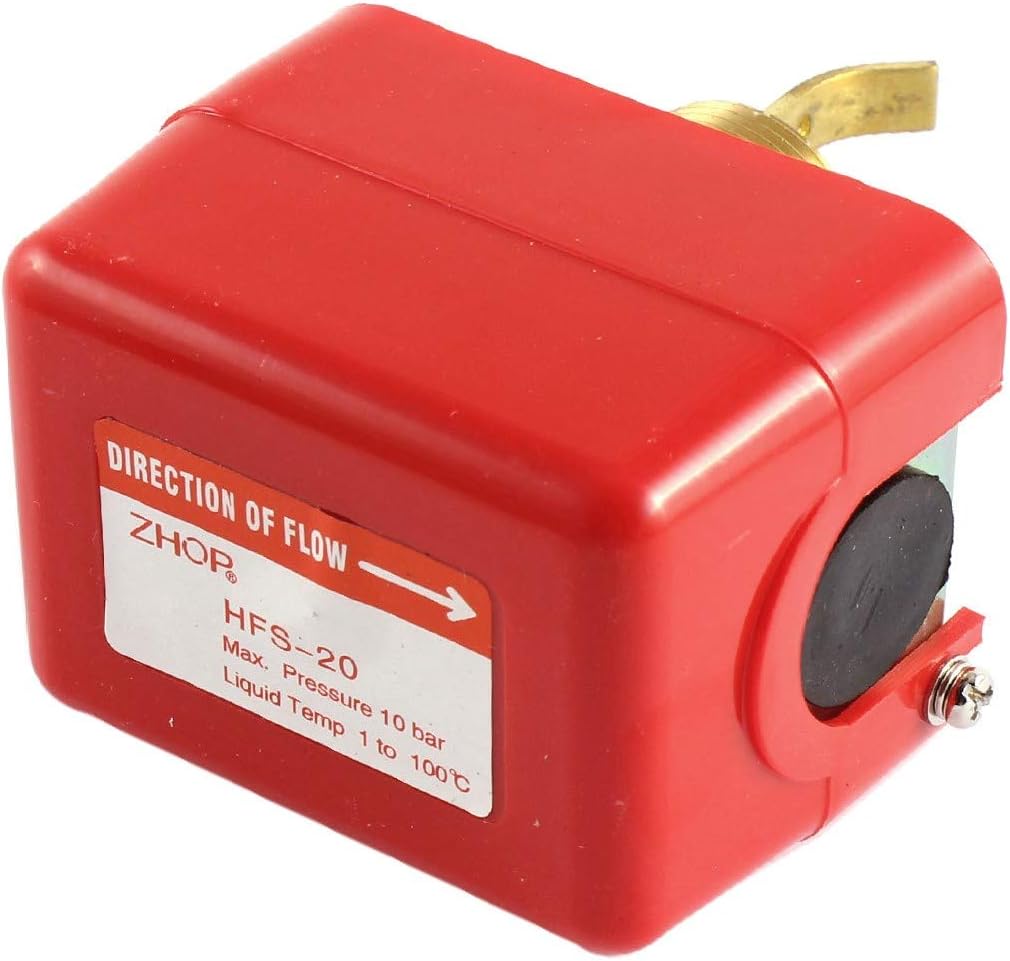 New Lon0167 AC 250V Featured HFS-20 3/4BSP 5A reliable efficacy 10Bar SPDT Water Flow Paddle Control Switch(id:5d1 10 29 a96)