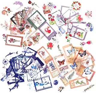 120 Sheets Scrapbook Sticker Photo Frame Sticker Photo Decoration Made in PET for DIY Photo Album Scrapbooking Diary Notebook Journals Arts and Crafts (Whisper)