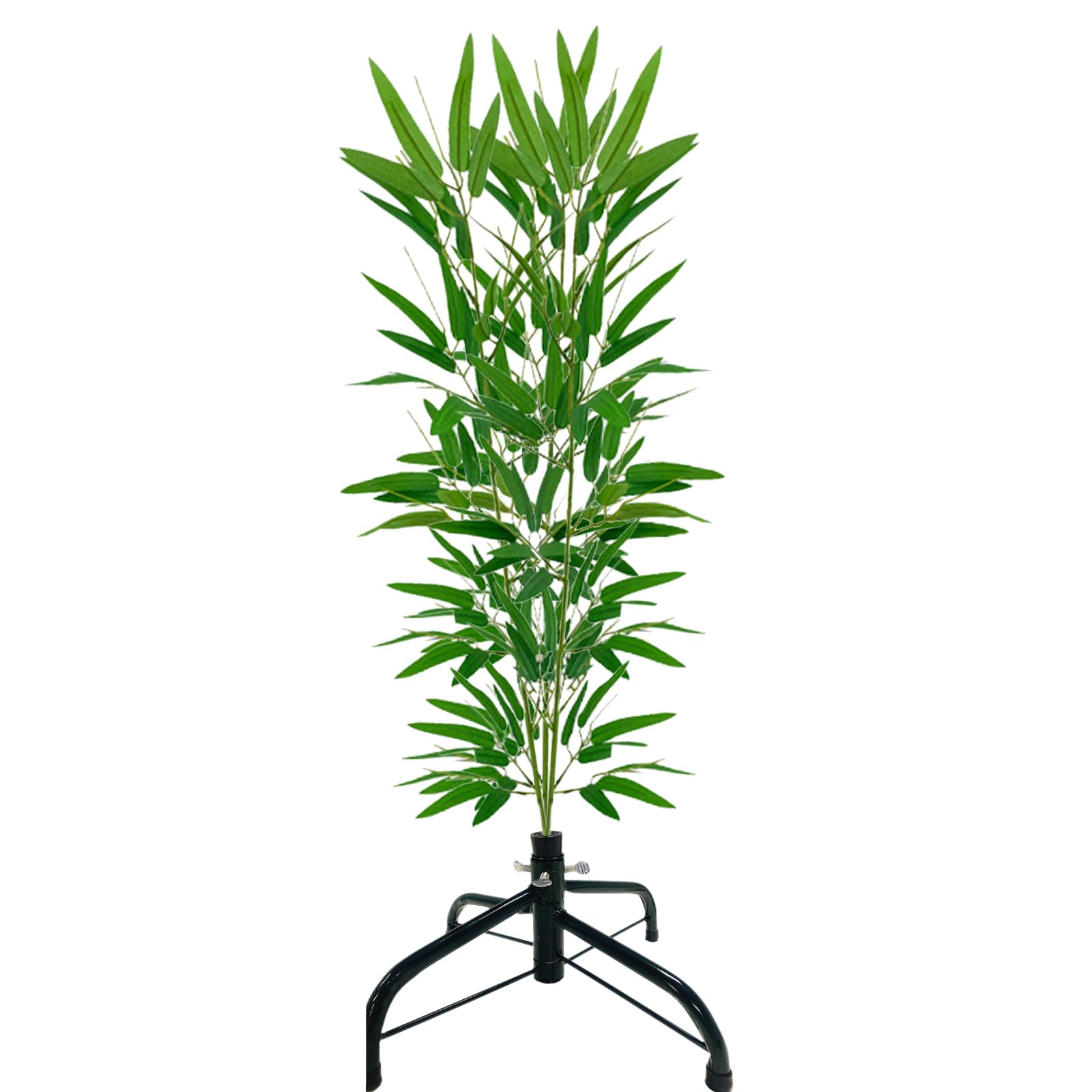 Amazon｜七夕 飾り 笹 竹 3本の木 造花 高さ105CM 笹の木 金属スタンド 
