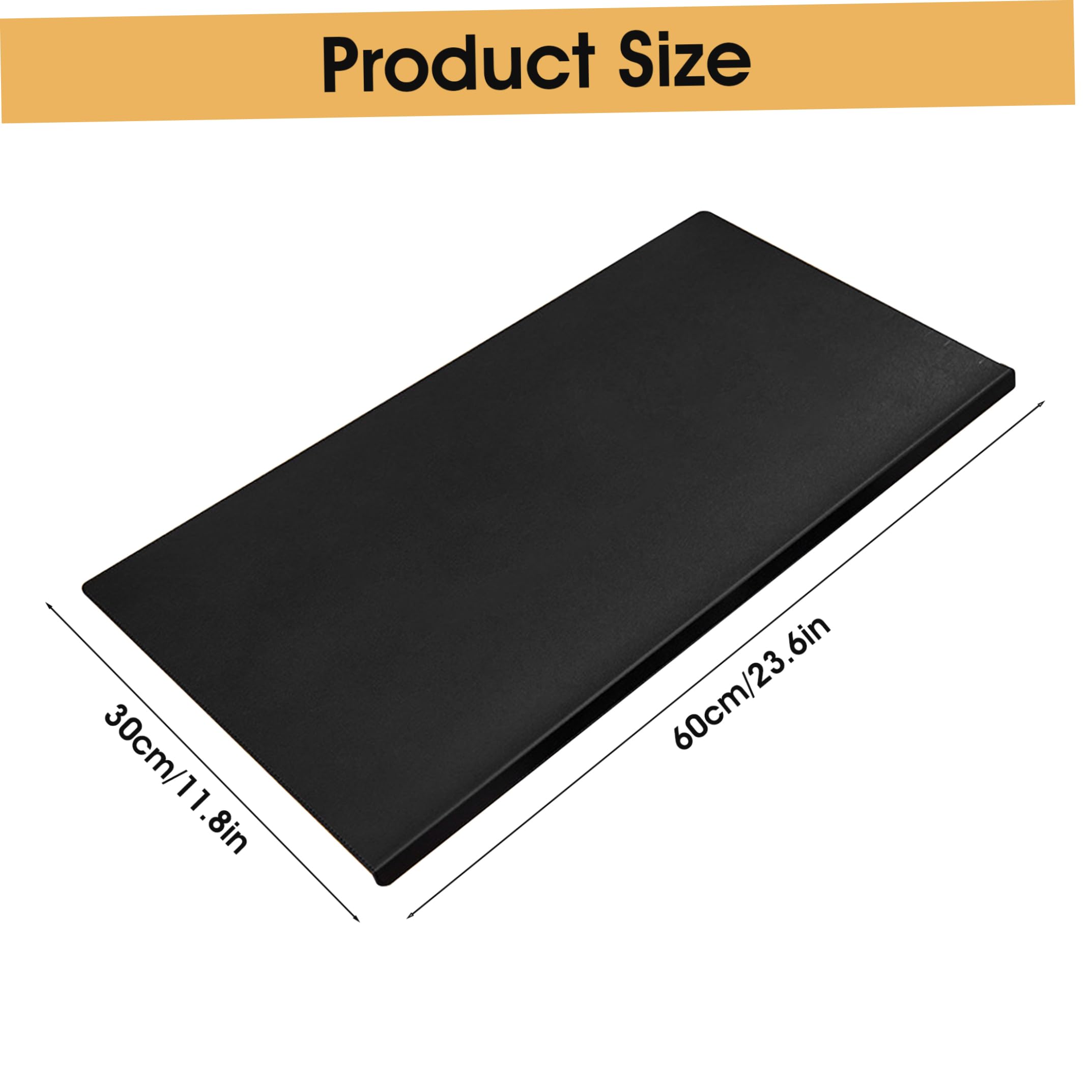 Tapis de protection de bureau pour bureaux en bois 23, 62x11, 81 pouces pour clavier et souris, sous-main avec protecteur bord, tapis bureau antidérapant