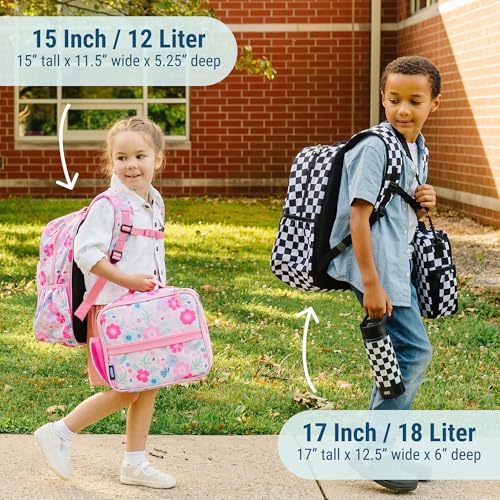 Image of Wildkin 15 inch Kids Backpack for School & Travel - Durable, Padded, Multiple Pockets, Boys & Girls Ages 5-10