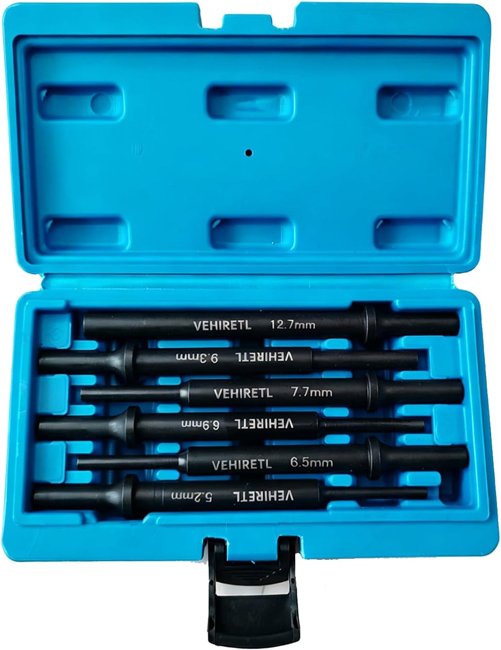 Air Hammer Drift Punch Set 6pcs Pneumatic Pin Drift Punch Set | 7 Inches Extra Long Air Impact Drift Tool 5.2mm(3/16"), 6.5mm(1/4"), 6.9mm(9/32"), 7.7mm(5/16"), 9.3mm(3/8"), 12.9mm(1/2")