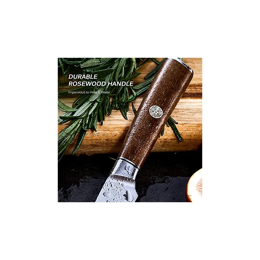 KYOKU-45-Inch-Paring-Knife-Daimyo-Series-Fruit-Knife-with-Ergonomic-Rosewood-Handle-and-Mosaic-Pin-Japanese-440C-Stainless-Steel-Kitchen-Knife-with-Sheath-Case KYOKU 4.5 Inch Paring Knife - Daimyo Series - Fruit Knife with Ergonomic Rosewood Handle, and Mosaic Pin - Japanese 440C Stainless Steel Kitchen Knife with Sheath & Case