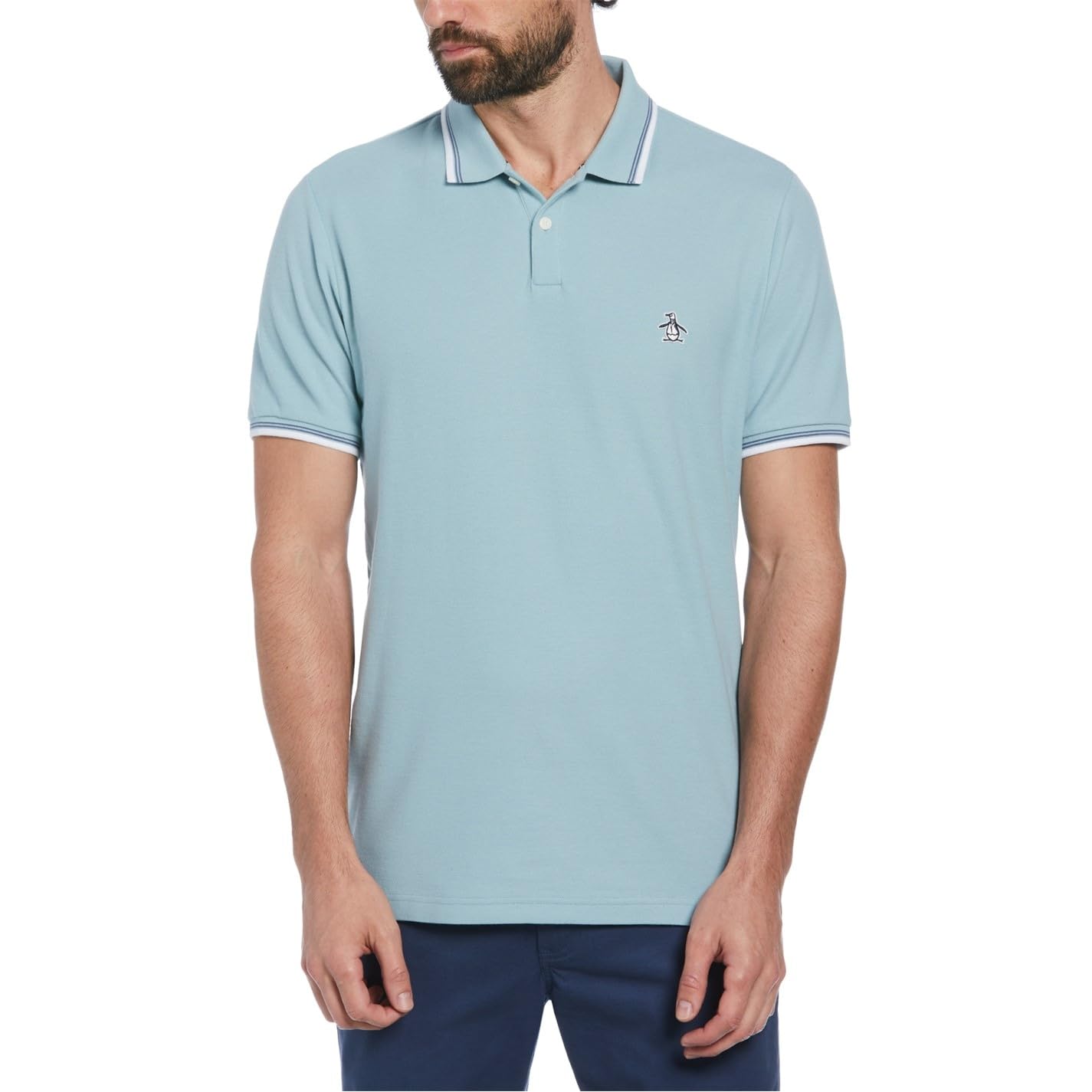 Perry EllisMen's Tipped Sticker Pete Polo Shirt