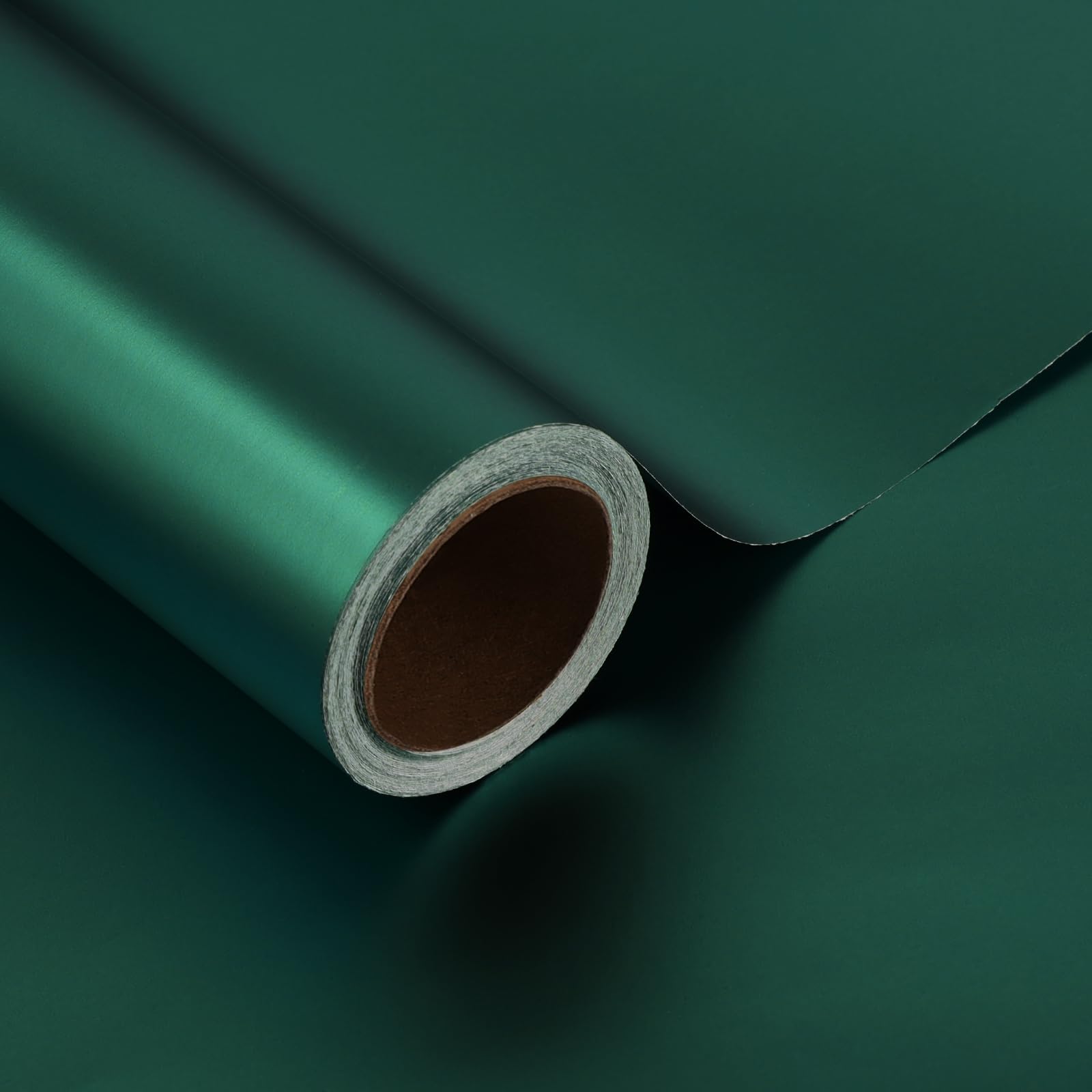 BIOBROWN Dark Green Matte Wrapping Paper Roll, 76cm x 10m