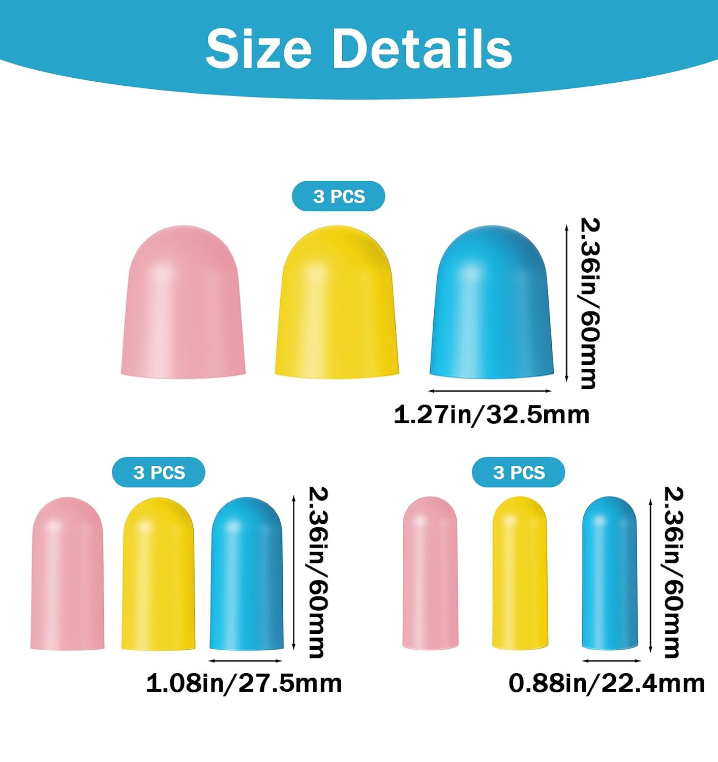 9 Pcs Silicone Travel Covers for Toiletries, Reusable Silicone Container Sleeves for Traveling Liquids (Yellow, Pink, Blue)