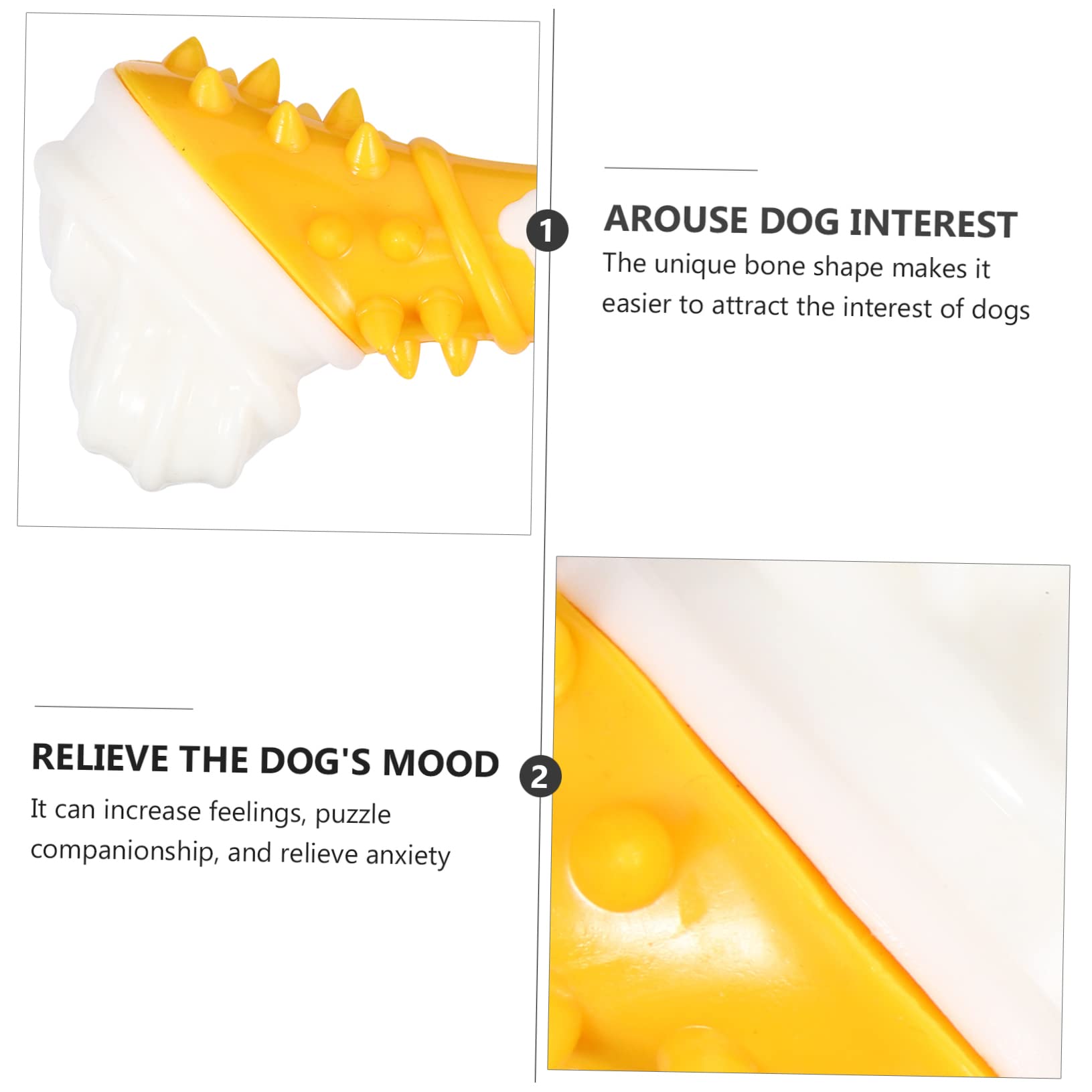 Mipcase 3piezas Juguete Interactivo para Perros De Juguete Molar De Forma De Hueso para Cachorros y Perros Resistente y Duradero Ayuda El Entrenamiento Control del Comportamiento